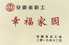 荣誉-安徽省职工幸福家园2016